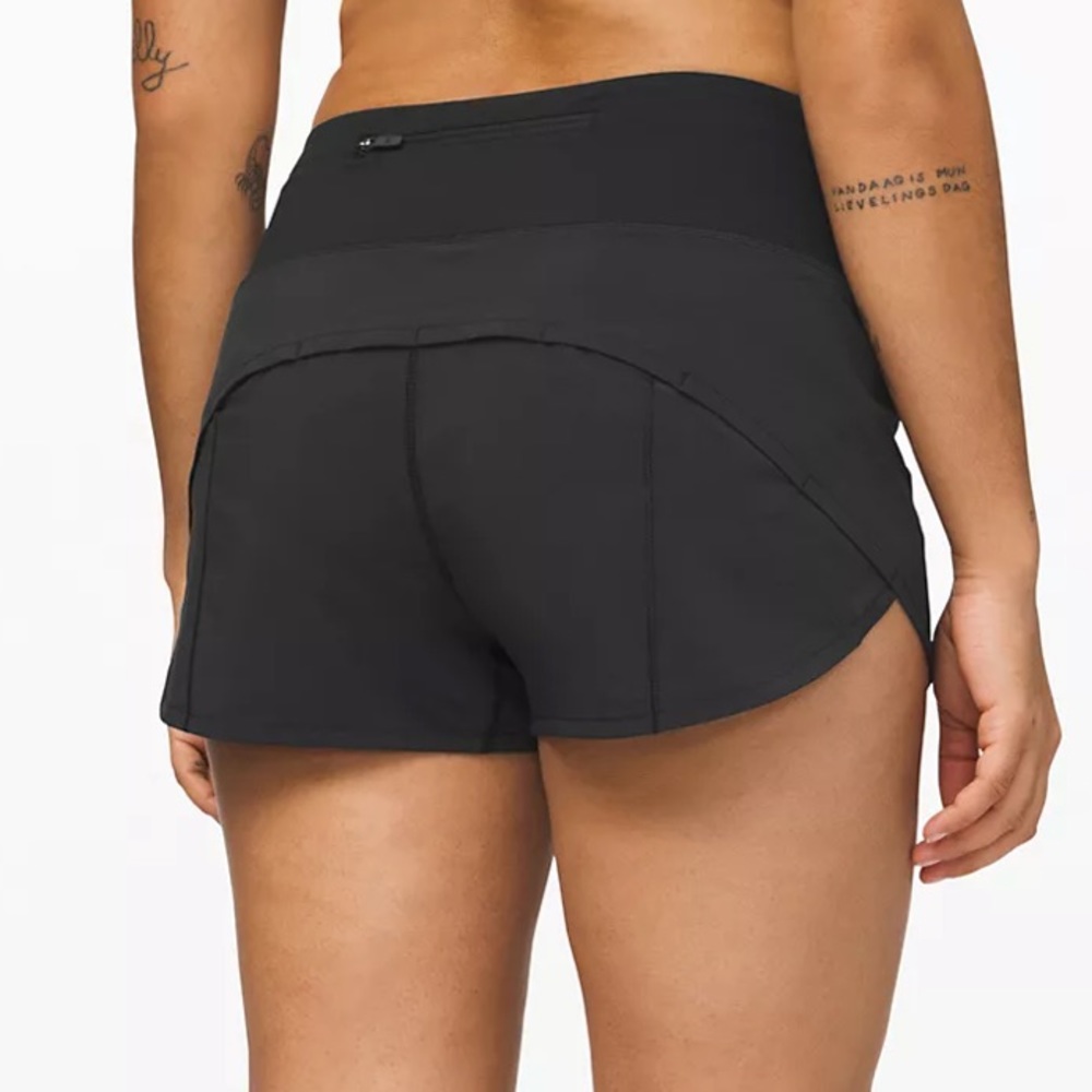 Lululemon Speed Up High-Rise Black Shorts Size 4